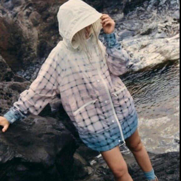 Free People Movement Singin in The Rain Printed Packable Jacket. S - Picture 1 of 8